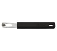 Arcos Gadgets - Pelador de Naranjas Profesional, Acero Inoxidable, Mondador de 40 mm, Mango Ergonómico Negro, Herramienta de Cocina Eficiente y Duradera