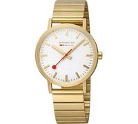 Mondaine Classic Reloj para Hombre Analógico de Cuarzo con Brazalete de Acero Inoxidable bañado en Oro A660.30360.16SBM