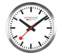 Mondaine Cuarzo de Reloj de Pared 25 CM Cocina Color Plateado A990.CLOCK.16SBB