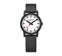 Mondaine Essence Black Reloj para Mujer Analógico de Cuarzo con Brazalete de Silicona MS1.32110.RB