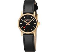 Mondaine Evo2 Gold Reloj para Hombre Analógico de Cuarzo con Brazalete de Piel de Vaca MSE.30120.LB