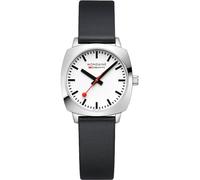 Mondaine Petite Cushion Square Reloj para Mujer Analógico de Cuarzo con Brazalete de Piel de Vaca MSL.31110.LBV
