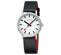 Mondaine Reloj analógico de Cuarzo para Hombre con Correa de Cuero MSE40610LB, Schwarz