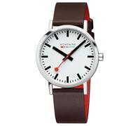 Mondaine Reloj analógico de Cuarzo para Hombre con Correa de Piel A658.30323.11SBGV, marrón, Correa