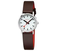 Mondaine Reloj analógico de Cuarzo para Mujer con Correa de Piel Vegana A658.30323.11SBGV, marrón, Correa