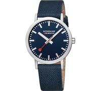Mondaine Reloj Analógico para Hombres de Cuarzo con Correa en Tela A6603036040SBD