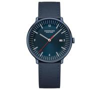 Mondaine Reloj de cuarzo para hombre Doppio azul 41 mm MLE.41240.LDV