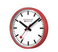 Mondaine Reloj De Pared Rojo/Blanco, Diámetro 25cm, A990.CLOCK.11SBC