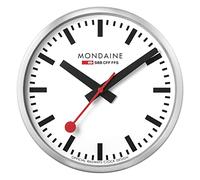 Mondaine Pared Reloj 25cm- A990.CLOCK.16SBB Moderno de Con Mecanismo Cuarzo,Bat