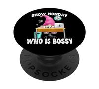Monday GNOME Women Office Decor with Coffee Mug Funny Saying PopSockets PopGrip Adhesivo