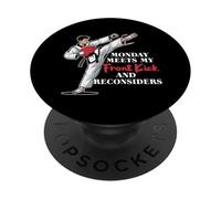 Monday Meets MY Front Kick and RECONSIDERS PopSockets PopGrip Adhesivo