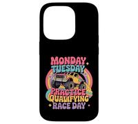 Monday Tuesday Wednesday Thursday Practice Qualifying Race Carcasa para iPhone 14 Pro