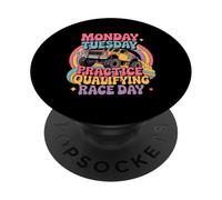 Monday Tuesday Wednesday Thursday Practice Qualifying Race PopSockets PopGrip Adhesivo