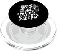 Monday Tuesday Wednesday Thursday Practice Qualifying Race PopSockets PopGrip para MagSafe