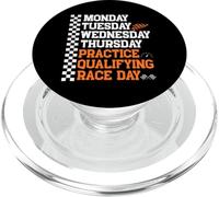 Monday Tuesday Wednesday Thursday Practice Qualifying Race PopSockets PopGrip para MagSafe