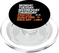 Monday Tuesday Wednesday Thursday Practice Qualifying Race PopSockets PopGrip para MagSafe