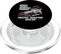 Monday Tuesday Wednesday Thursday Practice Qualifying Race PopSockets PopGrip para MagSafe