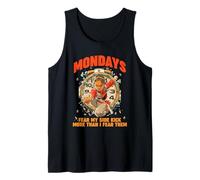 Mondays Fear MY Side Kick More Than I Fear Them Camiseta sin Mangas