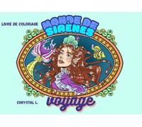 Monde de sirènes, voyage: livre de coloriage anti-stress pour adultes, sirènes fantastiques et animaux mignons pour femmes