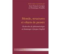 Monde Structures Et Objets De Pensée (ebook)