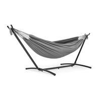Mondeer Hamaca con Soporte, Hamaca de Camping al Aire Libre, Jardín, Hamaca de Tela Individual con Marco de Metal con Bolsa de Transporte Portátil y Accesorios, Carga de 200 Kg
