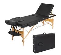 Mondeer M1045010203 Mesa de Masaje, Negro, 198x60x81cm