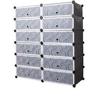 Mondeer Almacenamiento portátil para Zapatos, Negro, 91 x 36 x 105 cm