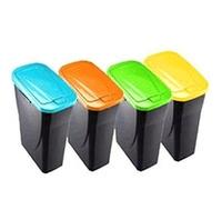 mondex 278Y252 - Cubo Ecobin 25L Con Tapa Naranja