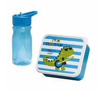 Mondex Set de fiambrera y bidón Dinosaurio Azul