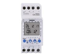 MondialPro® 220 V AHC822 Temporizador de dos canales 7 días 24 horas programable electrónico LCD digital interruptor reloj digital con 2 salidas Relé