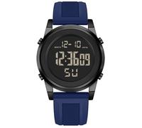 MONDISOLT Relojes deportivos militares plateados impermeables para hombre, tácticos, digitales, deportivos, impermeables, militares, B-AZUL, Deportes