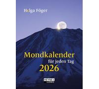Mondkalender für jeden Tag 2026: Besonders ausführlich - Für alle, die es genau wissen wollen - klein und kompakt - Taschenkalender 10,5 x 14,0 cm