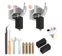 Mondlinflex 2 paquetes de 0,4 mm Upgrade Hotend para Elegoo Centauri Carbon 2/CC2 e calefacción optimizada, con boquillas de latón de 0,2/0,6/0,8 mm, 2 calcetines de silicona y juego de