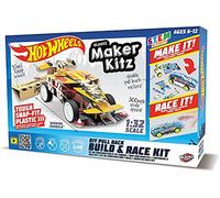 Mondo-51193 Maker Kitz Build y Race Kit Vehículo Pull Back con retrocarga, Color Livrea Hot Wheels, 51193 , color/modelo surtido