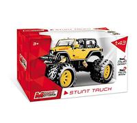Mondo -53215 Motors Stunt Truck-Monster - Embrague de Marcha atrás para niños, tamaño 15 cm, Colores Rojo, Amarillo, Verde, Azul 53215, Multicolor, 53215