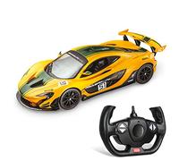 MONDO 63382 McLaren Motors, MC Laren P1 GTR, Modelo a Escala 1:14, hasta 10 km/h de Velocidad, Coche de Juguete Infantil, Color Amarillo