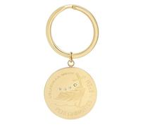 Mondo Cattolico - Llaveros originales del Jubileo 2025 - Llavero de Acero Inoxidable Perfecto como Regalo Religioso (Dorado)
