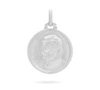 Mondo Cattolico Medalla San Juan Bosco en Plata de Ley 925, Colgante Religioso Católico, Medallita Sagrada para Mujer y Hombre, Joya Religiosa Made in Italy