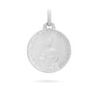 Mondo Cattolico Medalla Santa Isabel de Hungría en Plata de Ley 925, Colgante Religioso Católico, Medallita Sagrada para Mujer y Hombre, Joya Religiosa Made in Italy