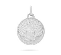 Mondo Cattolico Medalla Santiago de Compostela en Plata de Ley 925, Colgante Religioso Católico, Medallita Sagrada para Mujer y Hombre, Joya Religiosa Made in Italy