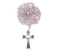 Mondo Cattolico - Rosario católico de vidrio veneciano de la Virgen Milagrosa - Perfecto para regalos católicos