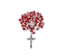 Mondo Cattolico - Rosario Tradicional Nuestra Señora de la Salud con cuentas de cristal facetadas. Ideal para regalos religiosos