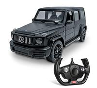 MONDO Motors-63611 G63 Amg Mercedes Motors - Coche teledirigido 3 Modelo en Escala 1/14-63611, Color Negro/Rojo/Blanco, 63611
