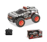 Mondo Motors Audi Q Etron París Dakar, Modelo a Escala 1:24, hasta 8 Km/h de Velocidad, Coche de Juguete para niños 63820, Color Gris