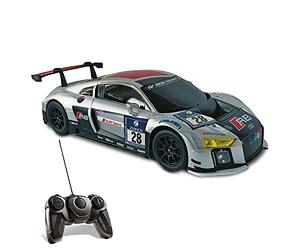 MONDO Motors, Audi R8 LMS, Modelo a Escala 1:18, hasta 8 km/h de Velocidad, Coche de Juguete para Niños, Multicolor, 63386