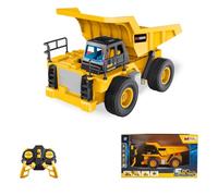 Mondo Motors Camión volquete, Modelo a Escala 1:24, Paquete de baterías Recargables Incluido, Movimientos controlables Desde el Control Remoto, Juguete para niños 63849