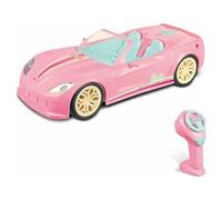 Mondo Motors - Edición Limitada - Mattel Barbie Dream Car Cabrio Glamour - Coche Coche teledirigido para niños de Barbie - Dos plazas - Detalles realistas - Color Rosa - 63759