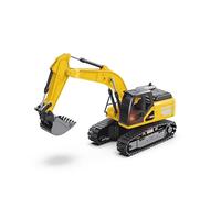 Mondo Motors Excavadora radiocontrolada, Modelo a Escala 1:24, Paquete de baterías Recargables Incluido, Movimientos controlables Desde el Control Remoto, Juguete para niños 63847