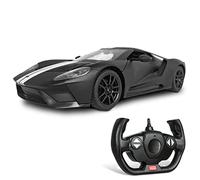 MODELO DE COCHE DE JUGUETE FORD GT 2017 NEGRO BLANCO ESCALA 1/14