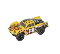 Mondo Motors Hot Wheels Baja Truck, Modelo a Escala 1:24, hasta 8 Km/h de Velocidad, Coche de Juguete para niños 63823, Color Amarillo